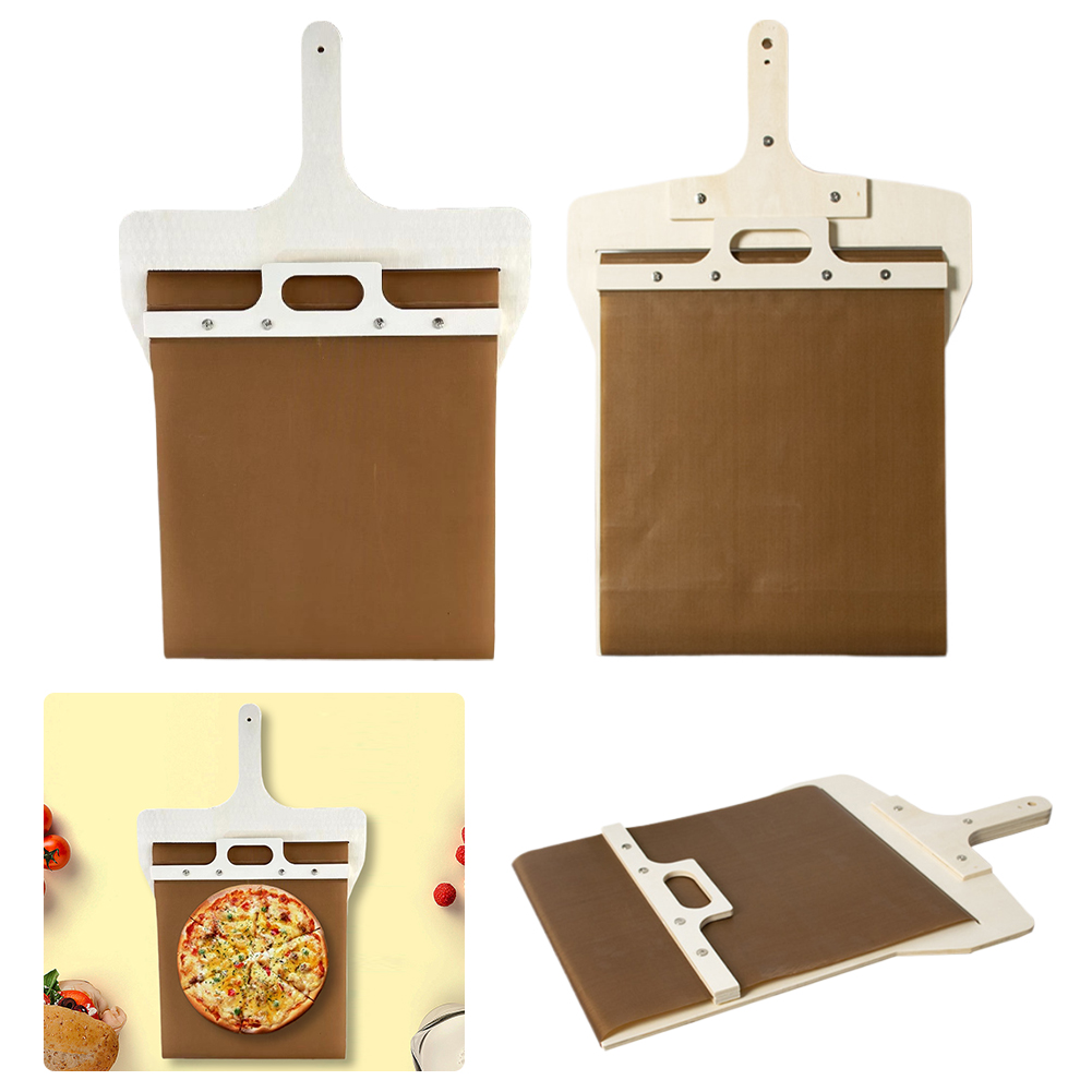 Kitchen Home Gadgets - Glijdende pizzaschil Pizzaschuifspatel Multifunctionele houten pizzaschilschep
