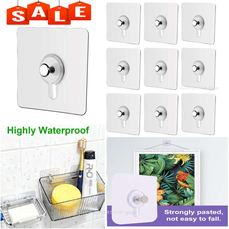 Kitchen Gadgets Holder - Fotolijsthaken Opbergrek Schroefhouders Deurhanger Zelfklevende multifunctionele