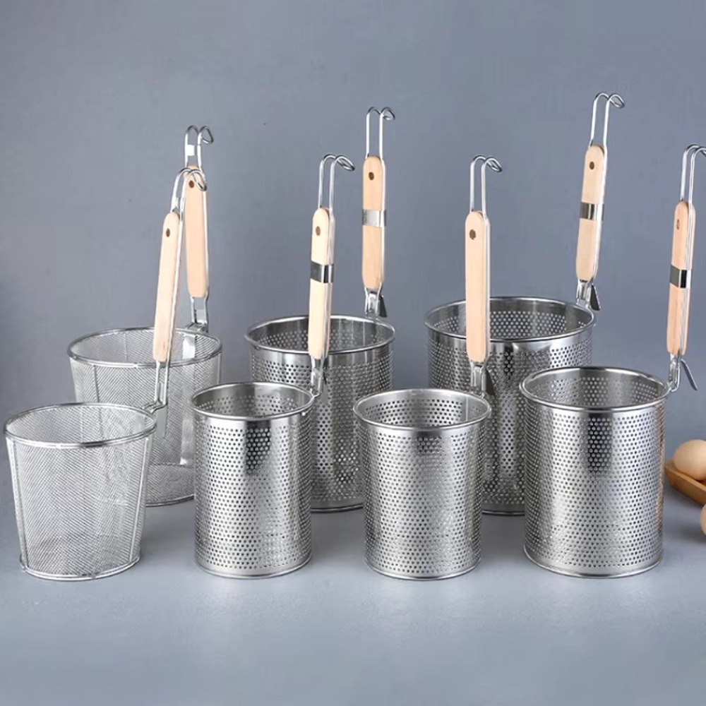 Kitchen Gadgets Pasta - Verdikte roestvrijstalen trechter Houten handvat Keukengadgets