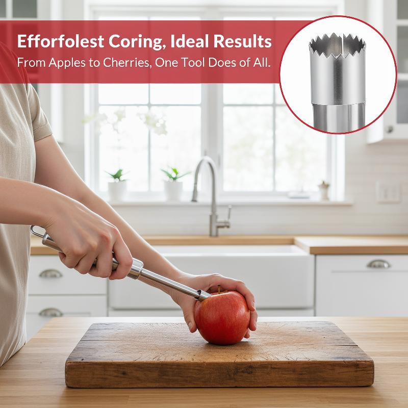 Kitchen Home Gadgets - 4 Stuks Fruit Core Remover Cutter