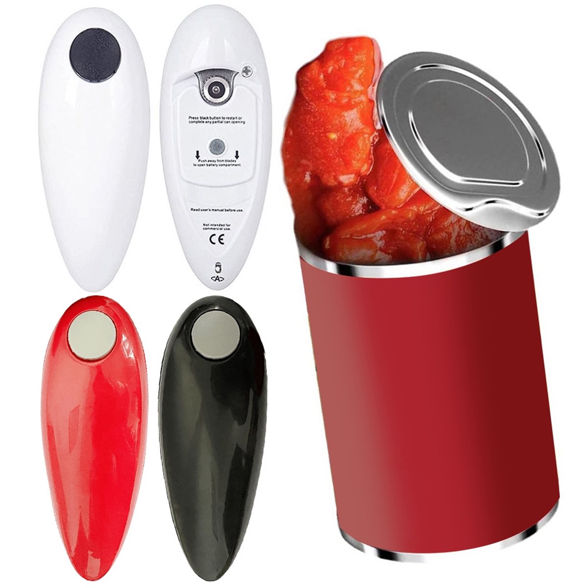 Electric Can Opener - 2026 Trend Elektrische blikopener op batterijen,