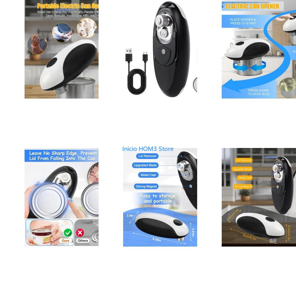 Electric Can Opener - A5YD Elektrische blikopener gladde zijkant blikken