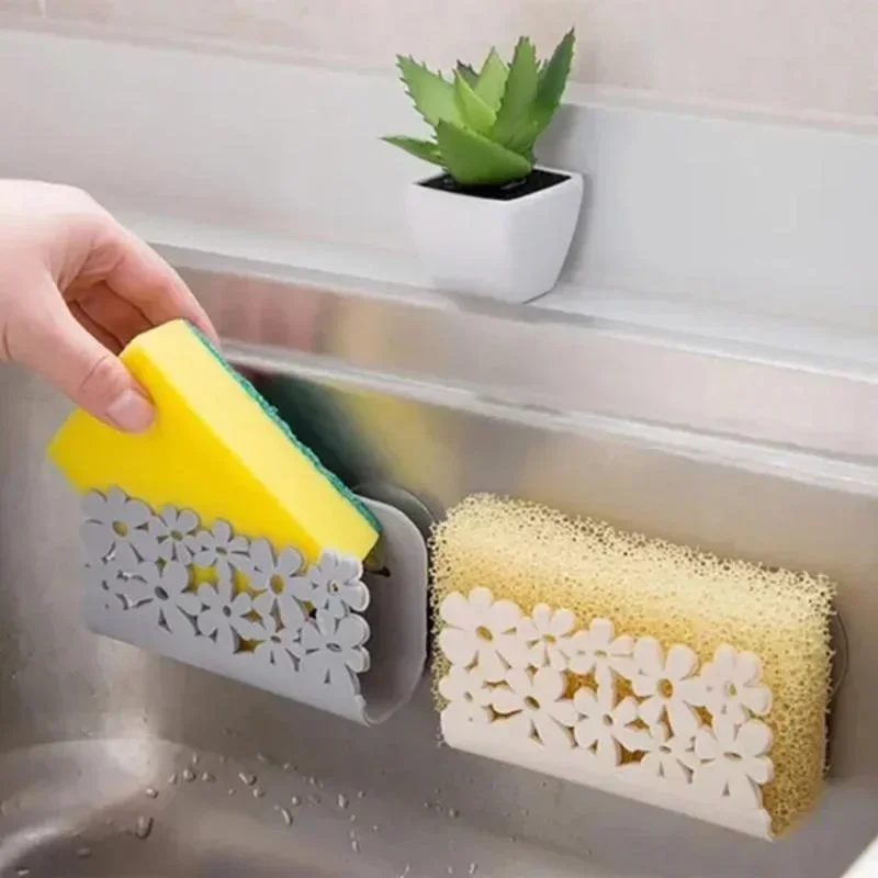 Kitchen Gadgets Holder - Vaatdoekenrek Zuigsponshouder Clip Rag Storage Lid