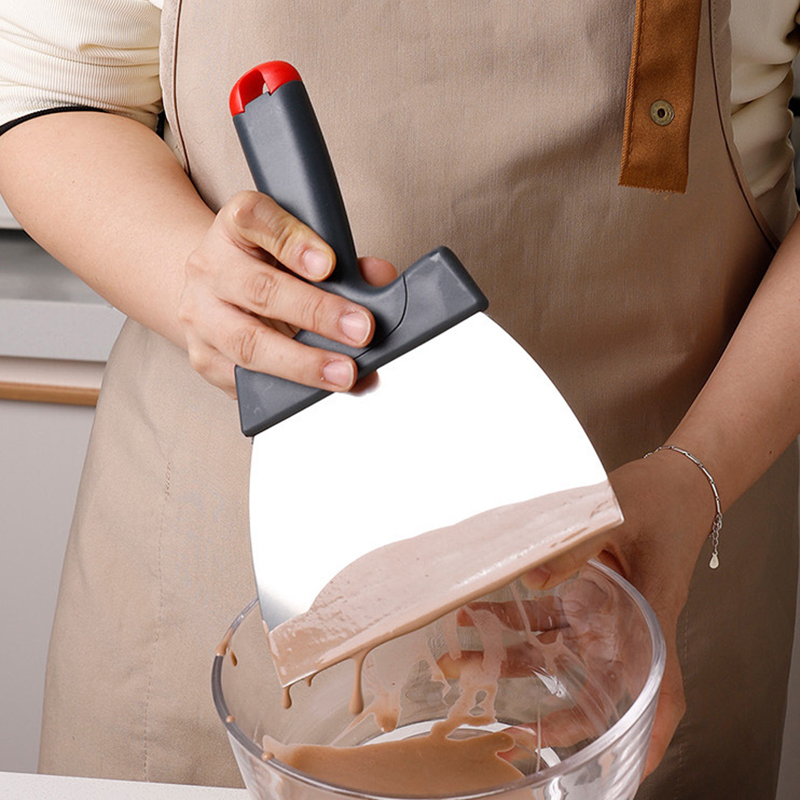 Kitchen Gadget Amazon - Roestvrijstalen deegschraper Coatingspatel voor chocoladeschraper Keukenaccessoires