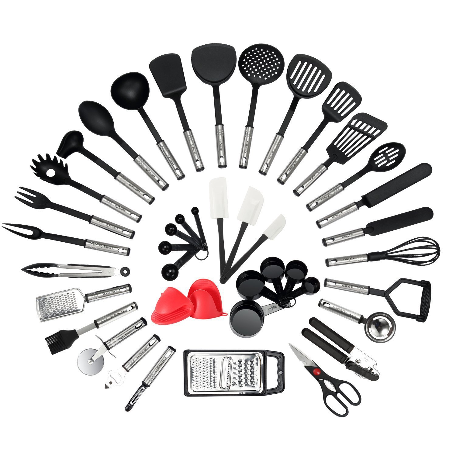 Kitchen Gadgets Kitchen - Hete Aanbieding 42-delige Anti-aanbakset Hittebestendige Nylon