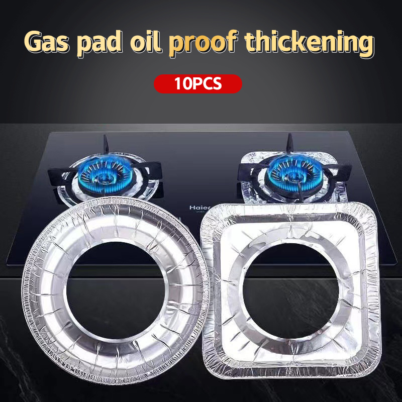 Kitchen Gadgets New - 10 Stks/set Verdikte Aluminiumfolie Hoezen Gasfornuis