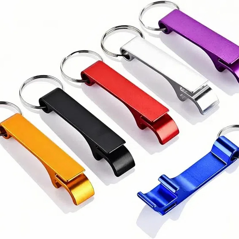 Kitchen Gadgets Best Sellers 2025 - Kleurrijke flesopener sleutelhanger ketting draagbare metalen