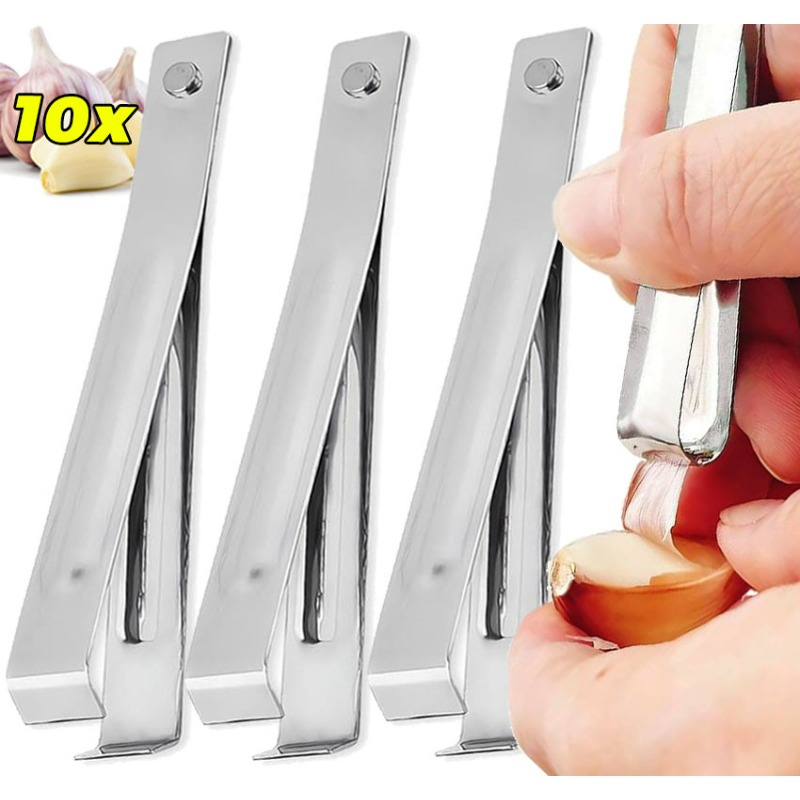 Kitchen Gadget Amazon - 10/1 Stuks Rvs Knoflook Dunschiller Snel