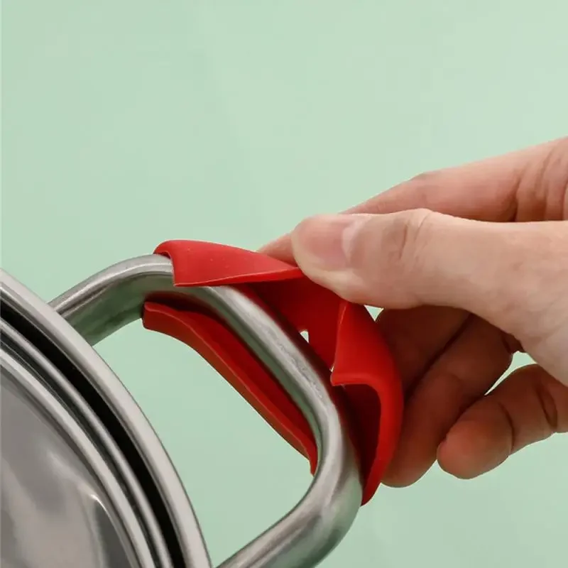 Kitchen Gadgets Holder - 2/8 Stuks Hittebestendige Siliconen Panhandgreep Covers