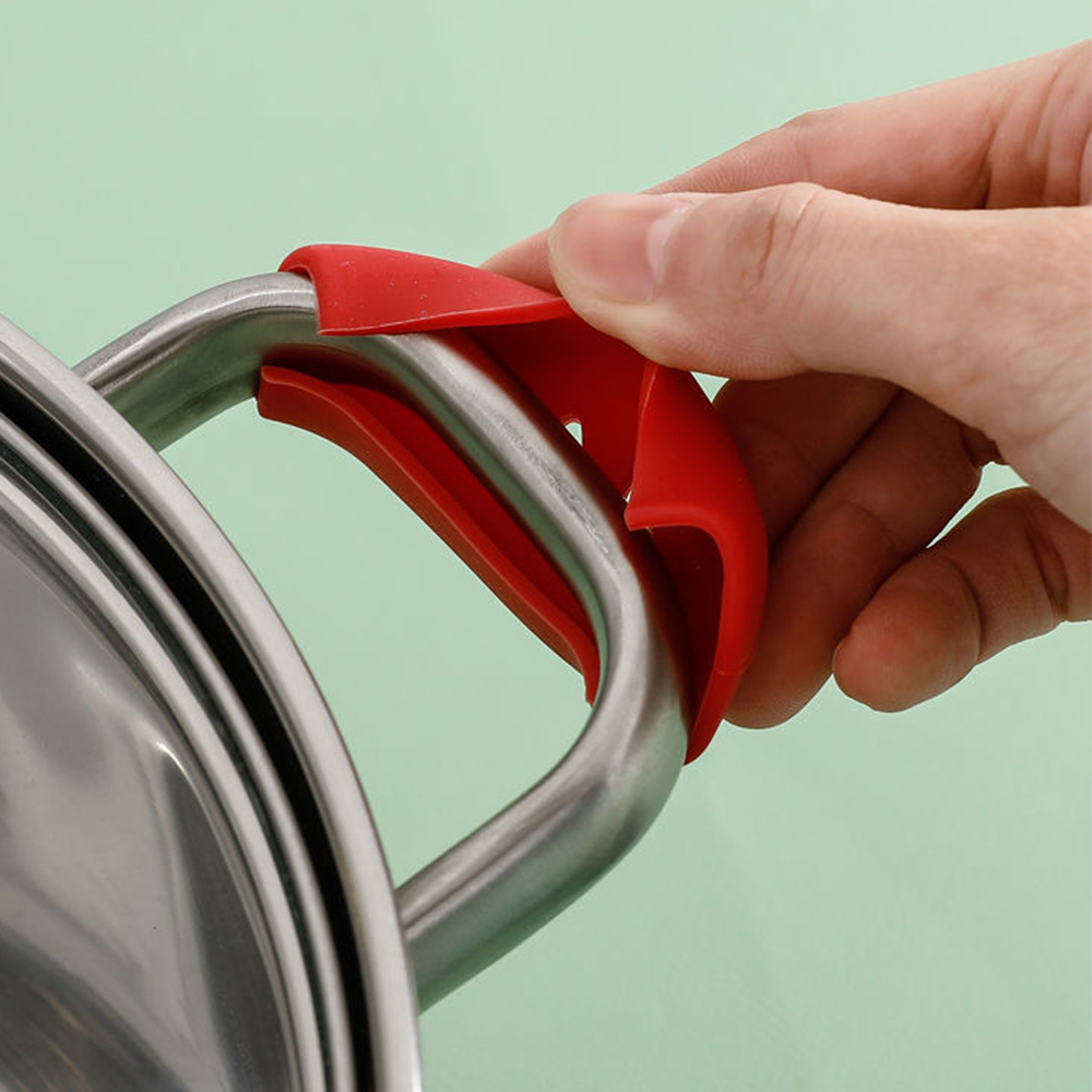2 stuks siliconen panhandvatbe - Kitchen Gadgets Holder recensie en prijs