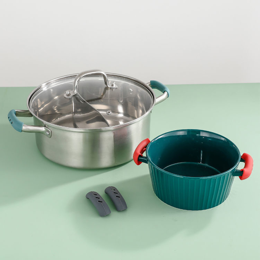 2 stuks siliconen panhandvatbe - Kitchen Gadgets Holder recensie en prijs