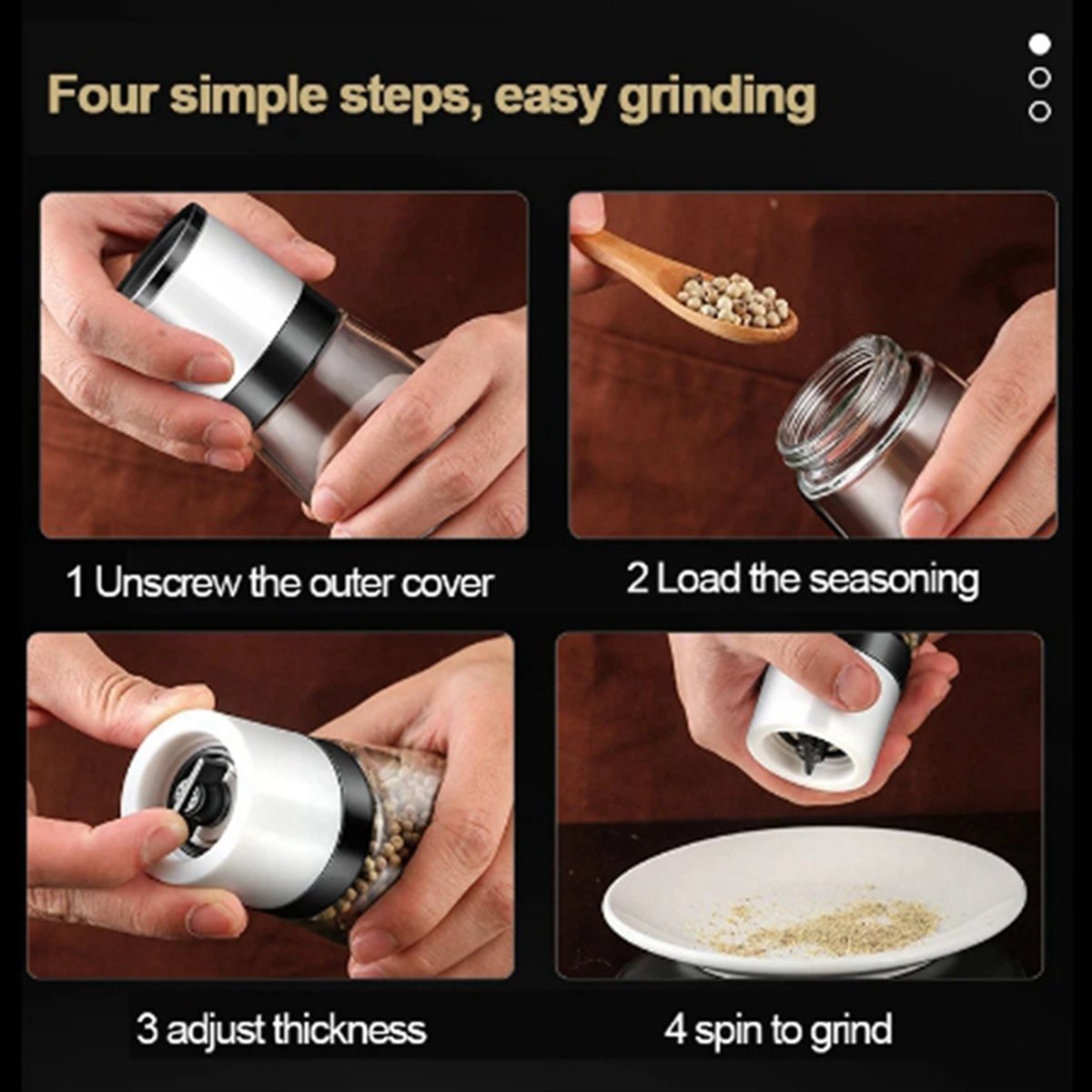 Handmatige zout- en pepermolen - Kitchen Gadgets Kitchen recensie en prijs