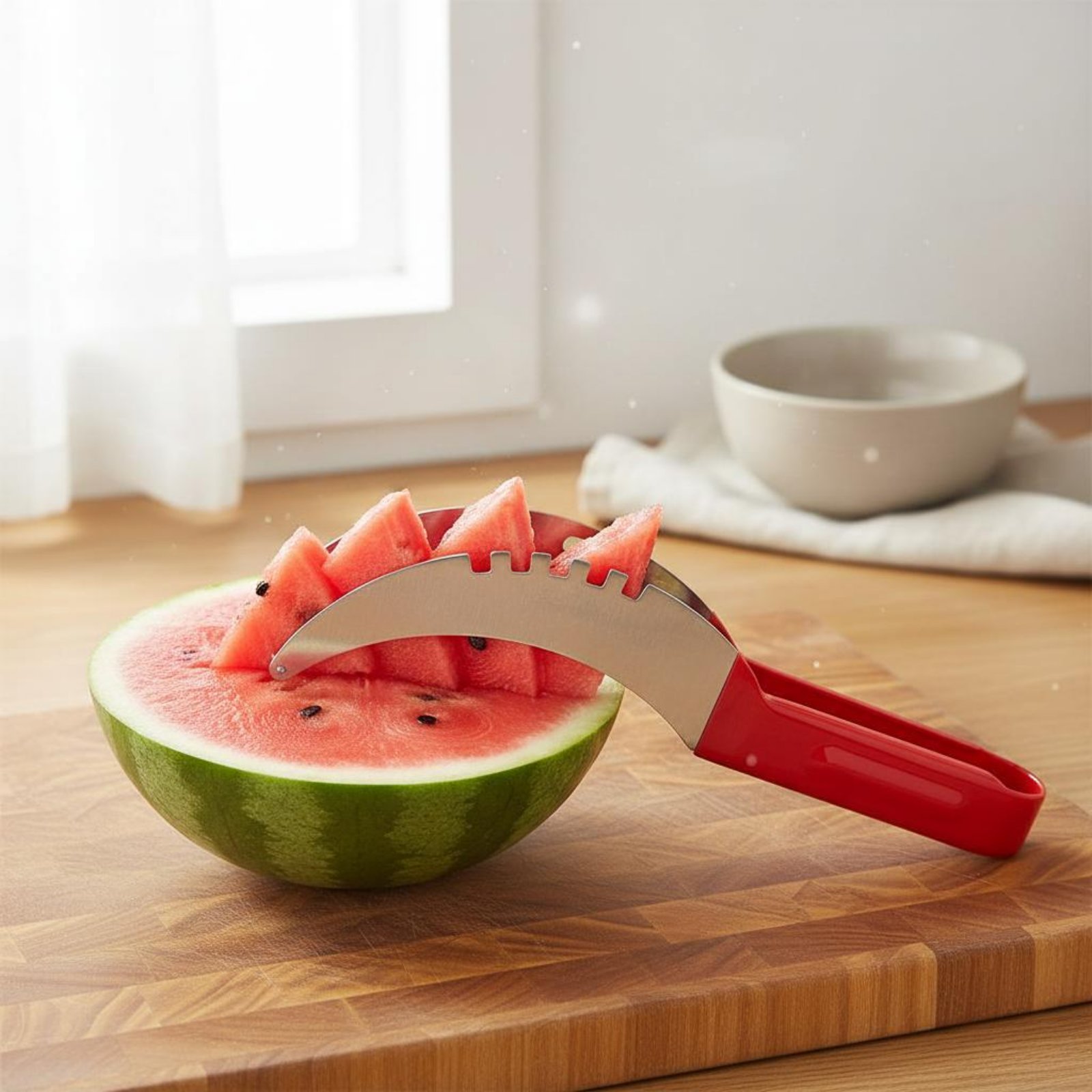 Watermeloenblokjes-snijder Voe - Kitchen Gadgets Kitchen recensie en prijs