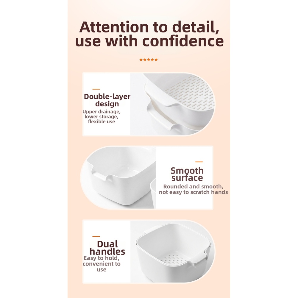 FoodGrade Afvoermand met twee  - Kitchen Gadgets Organizer recensie en prijs
