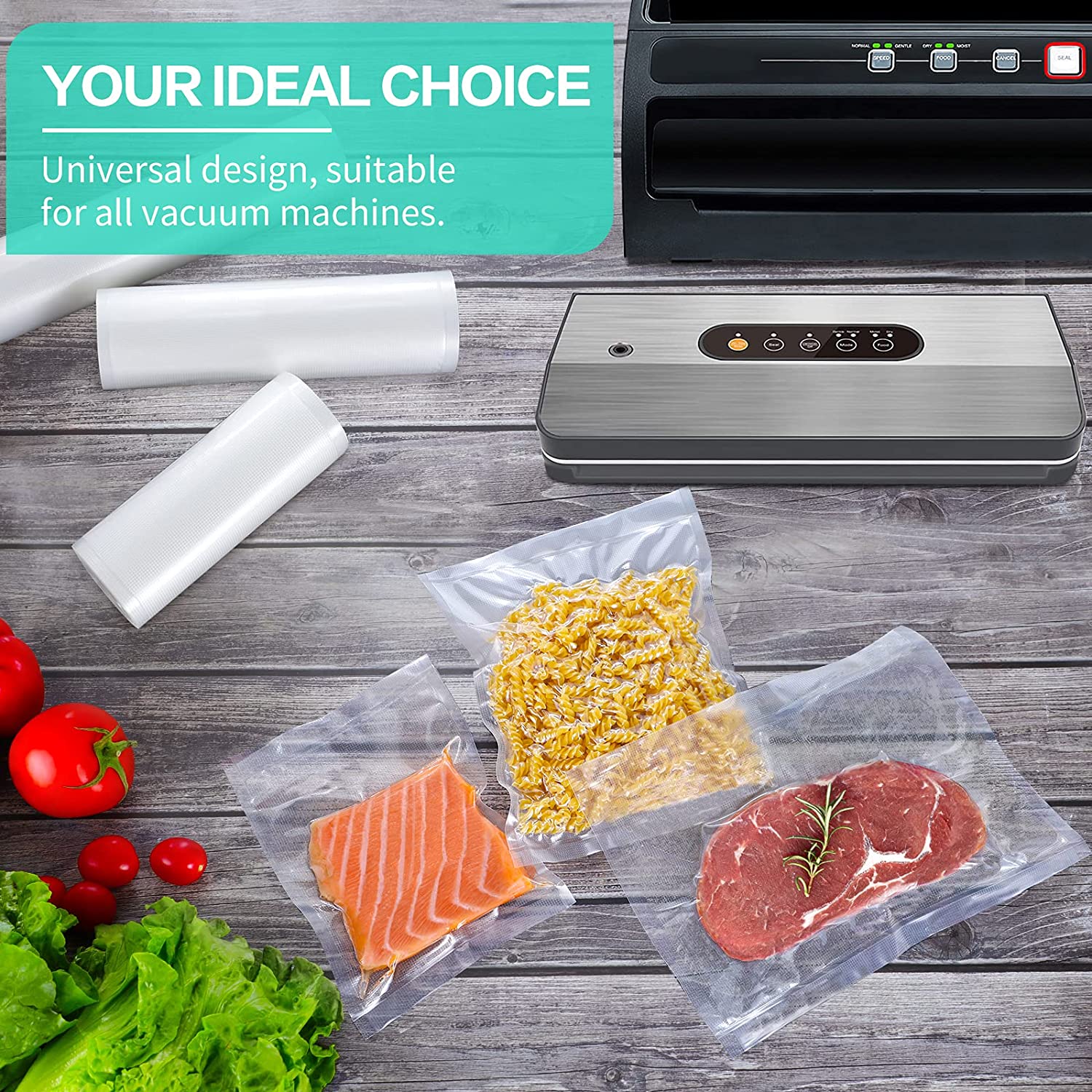 Keukenzakken voor vacuümvoedse - Kitchen Gadgets Organizer recensie en prijs
