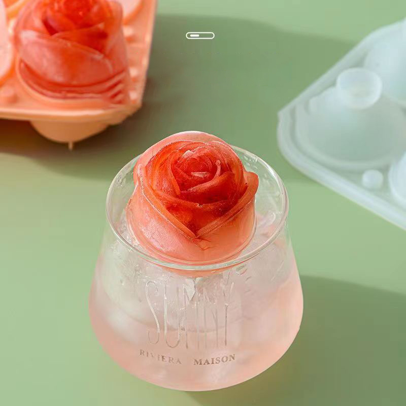 3D Rose Ice Mallen 4 Gaten Ijs - Kitchen Handy Gadgets recensie en prijs
