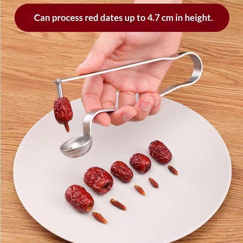 RVS dadelontpitter, rode zaadv - Kitchen Gadgets Kitchen recensie en prijs