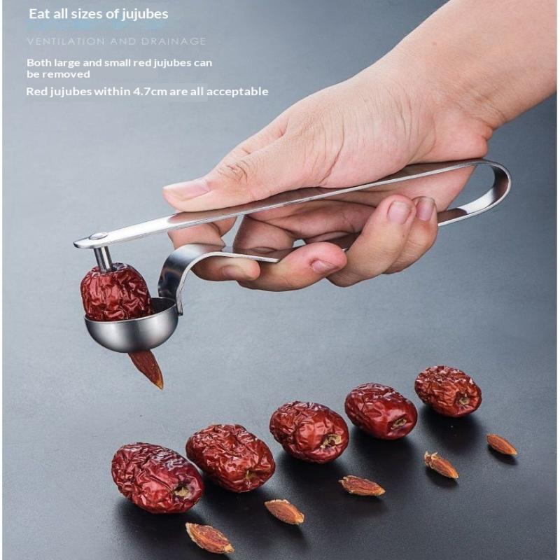 RVS dadelontpitter, rode zaadv - Kitchen Gadgets Kitchen recensie en prijs