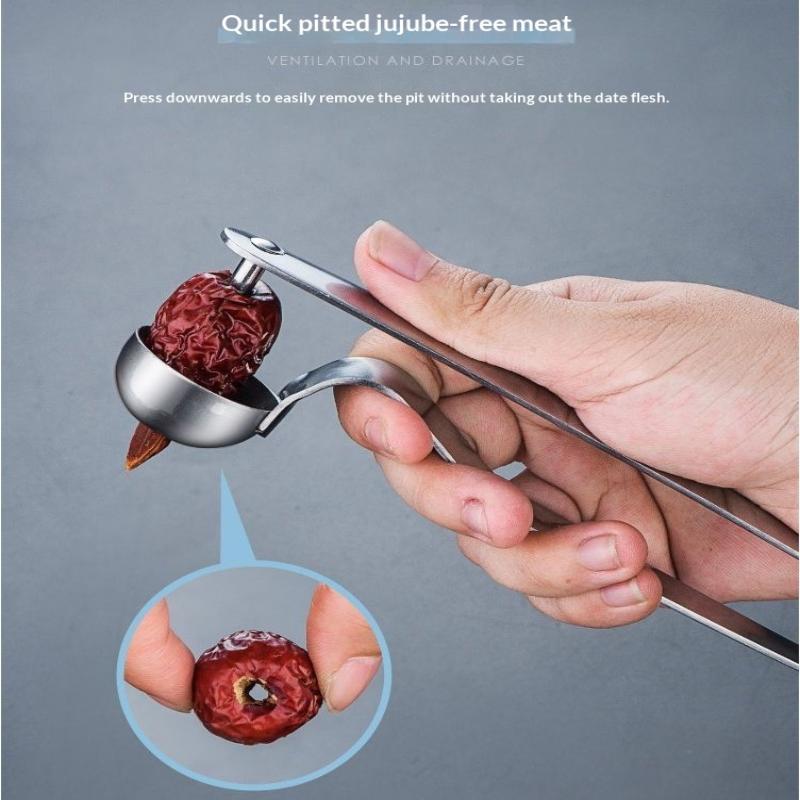 RVS dadelontpitter, rode zaadv - Kitchen Gadgets Kitchen recensie en prijs