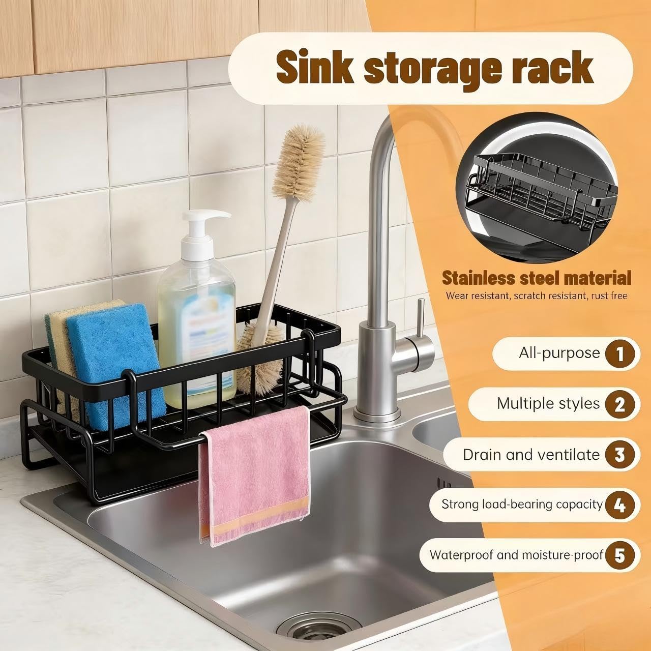 Verbeterde keukengootsteen spo - Kitchen Gadgets Holder recensie en prijs