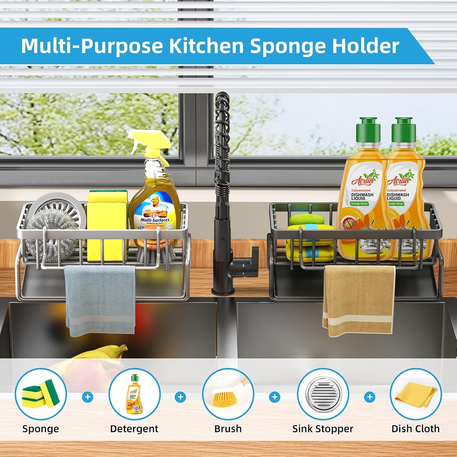 Verbeterde keukengootsteen spo - Kitchen Gadgets Holder recensie en prijs