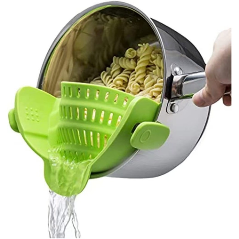 Siliconen Keukenzeef Clip Op P - Kitchen Gadgets Pasta recensie en prijs