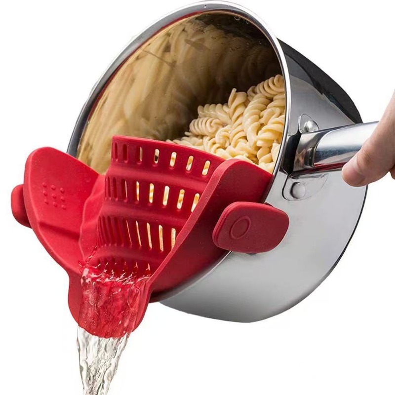 Siliconen Keukenzeef Clip Op P - Kitchen Gadgets Pasta recensie en prijs