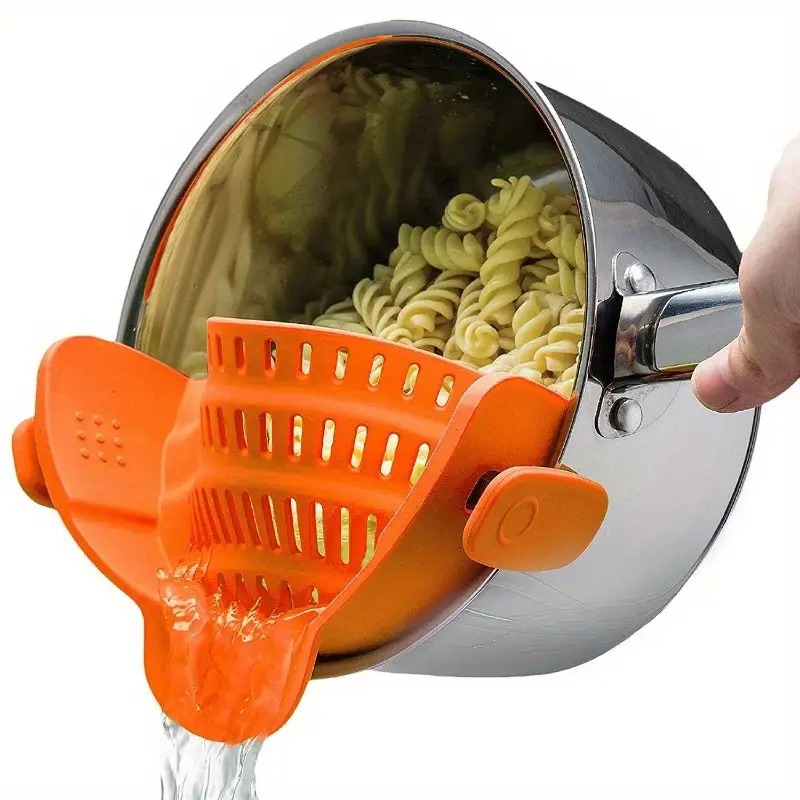 Siliconen Keukenzeef Clip Op P - Kitchen Gadgets Pasta recensie en prijs